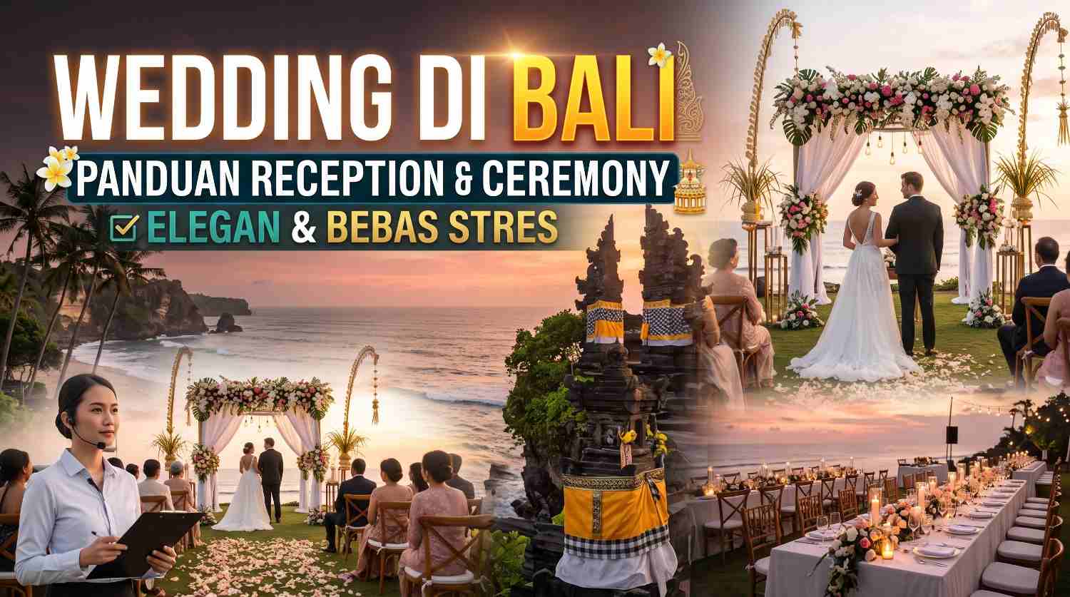 Panduan Perencanaan Wedding Reception & Ceremony di Bali: Elegan & Bebas Stres